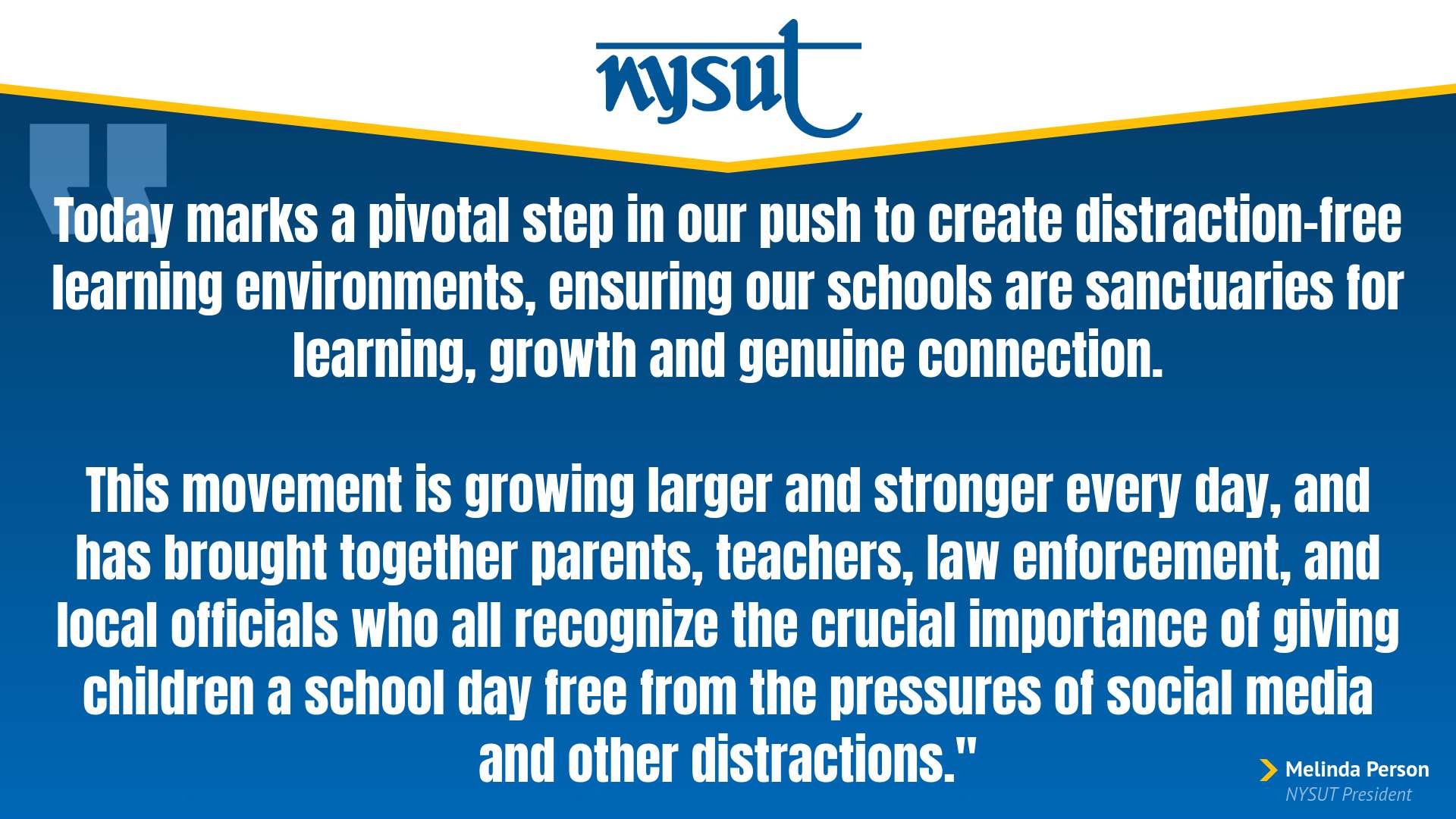 NYSUT joins governor to announce cellphone restrictions in schools