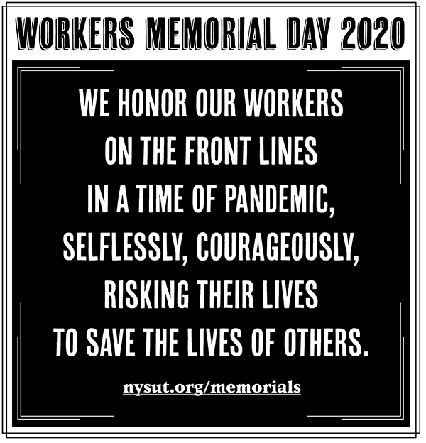 Workers’ Memorial Day: Coronavirus pandemic illustrates need for ...