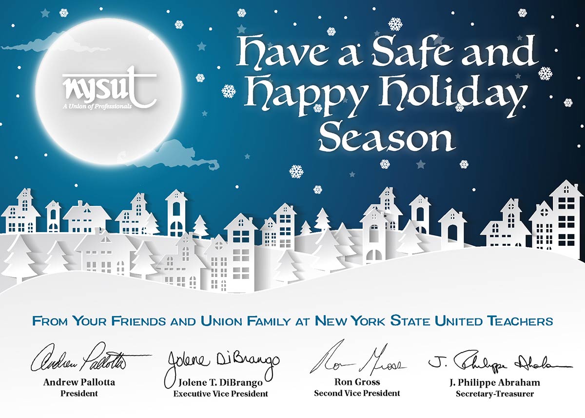 Happy Holidays From The Nysut Officers